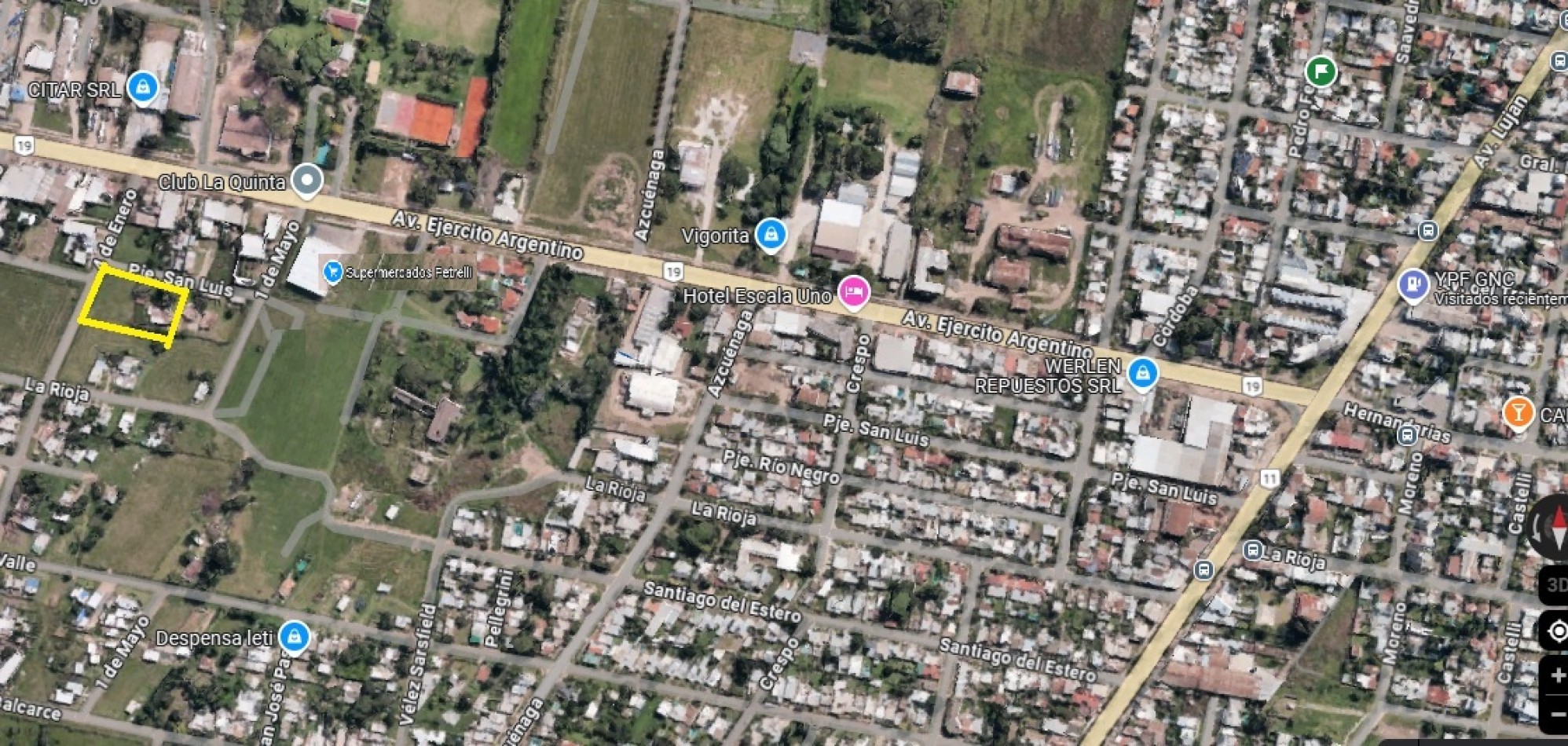 GRAN TERRENO + CASA 4 DORM A METROS AUTOVIA 19