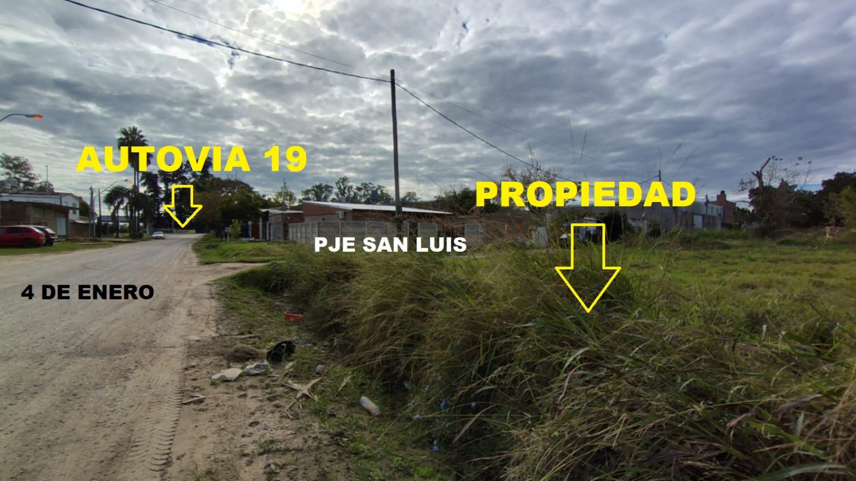 GRAN TERRENO + CASA 4 DORM A METROS AUTOVIA 19